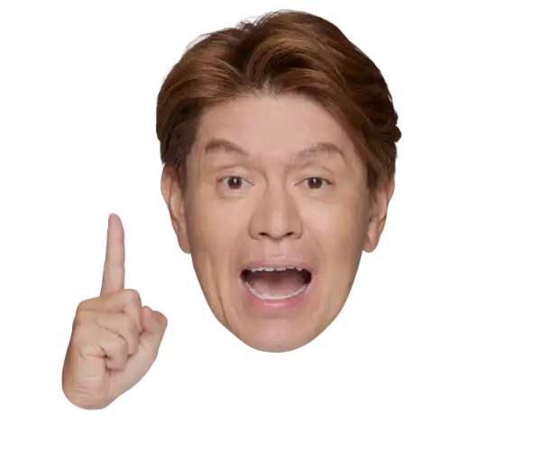 人差し指を立てるヒロミ